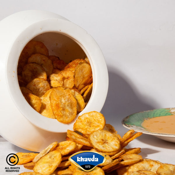 Round Banana Chips [200g] (Red Chilli)